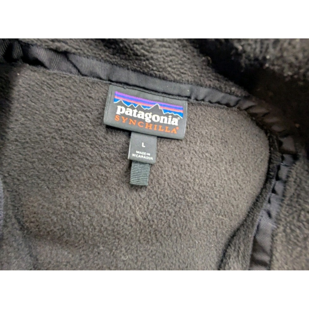 Patagonia Synchilla Jacket Mens Large L Classic Full Zip Fleece Outdoor Coat - Picture 5 of 6